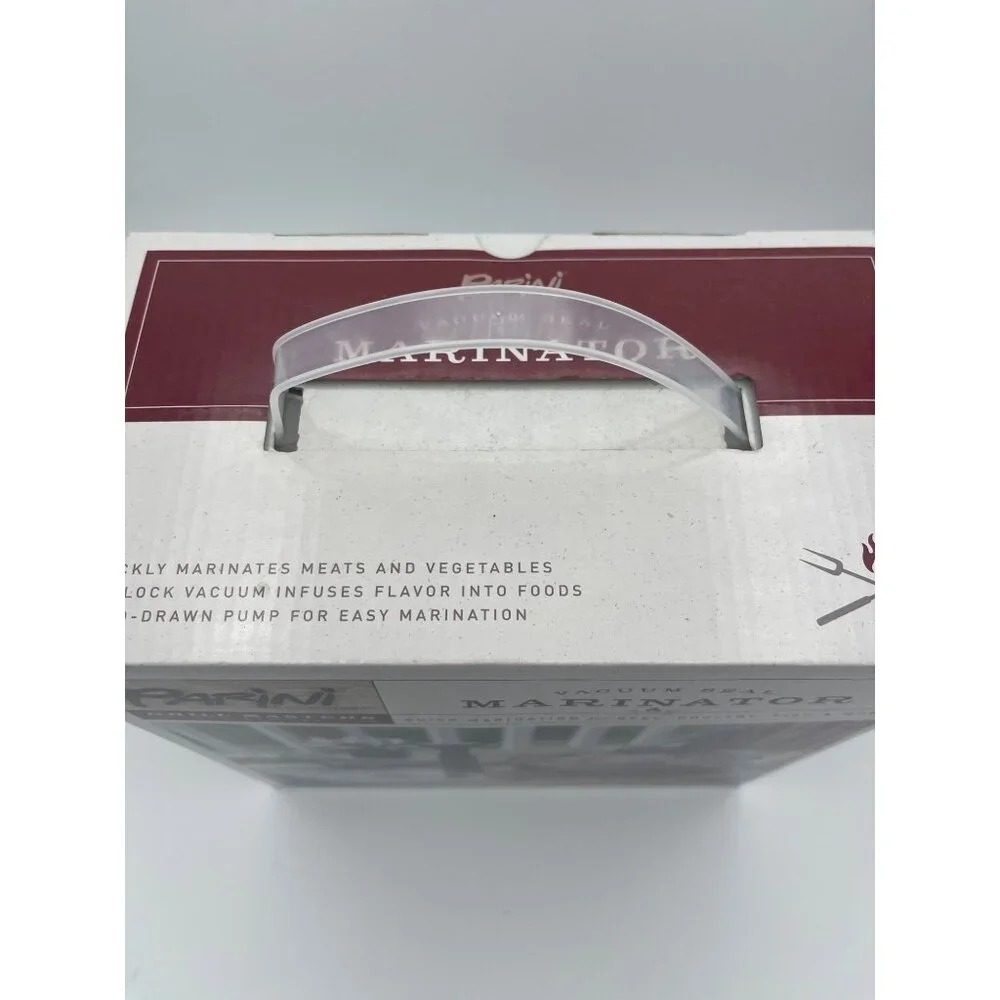 PARINI Cookware 2.6QT VACUUM SEAL MARINATOR Meat Vegetables Fish Poultry Beef - Picture 3 of 8